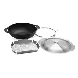 Zeige Details für Weber Crafted - Wok Einsatz mit Deckel und Dünsteinsatz (7607) Bild von Weber Crafted - Wok Einsatz mit Deckel und Dünsteinsatz (7607)