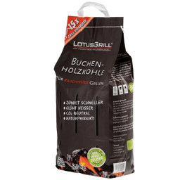 Zeige Details für LotusGrill Holzkohle Buche 2.5 kg Bild von LotusGrill Holzkohle Buche 2.5 kg