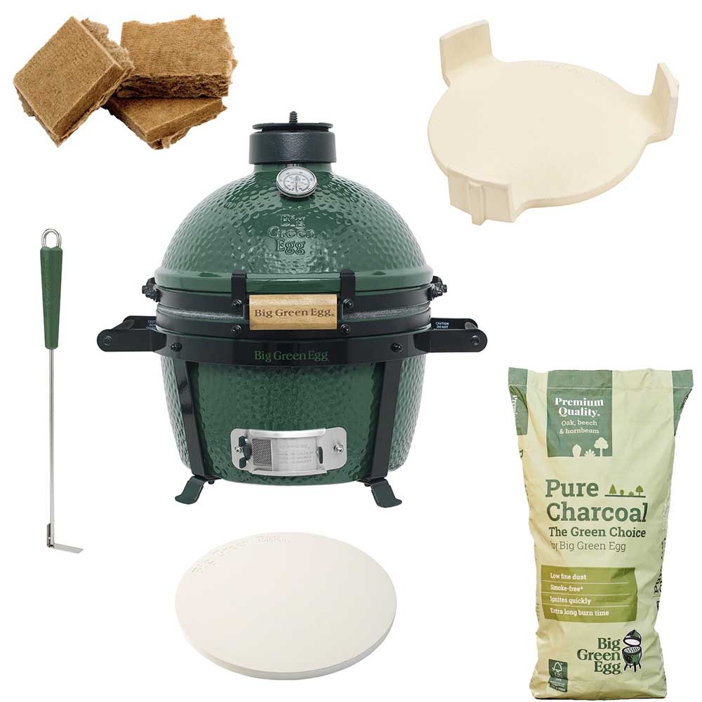 Bild von Big Green Egg Grill MiniMax inkl. Griffständer Starter-Paket