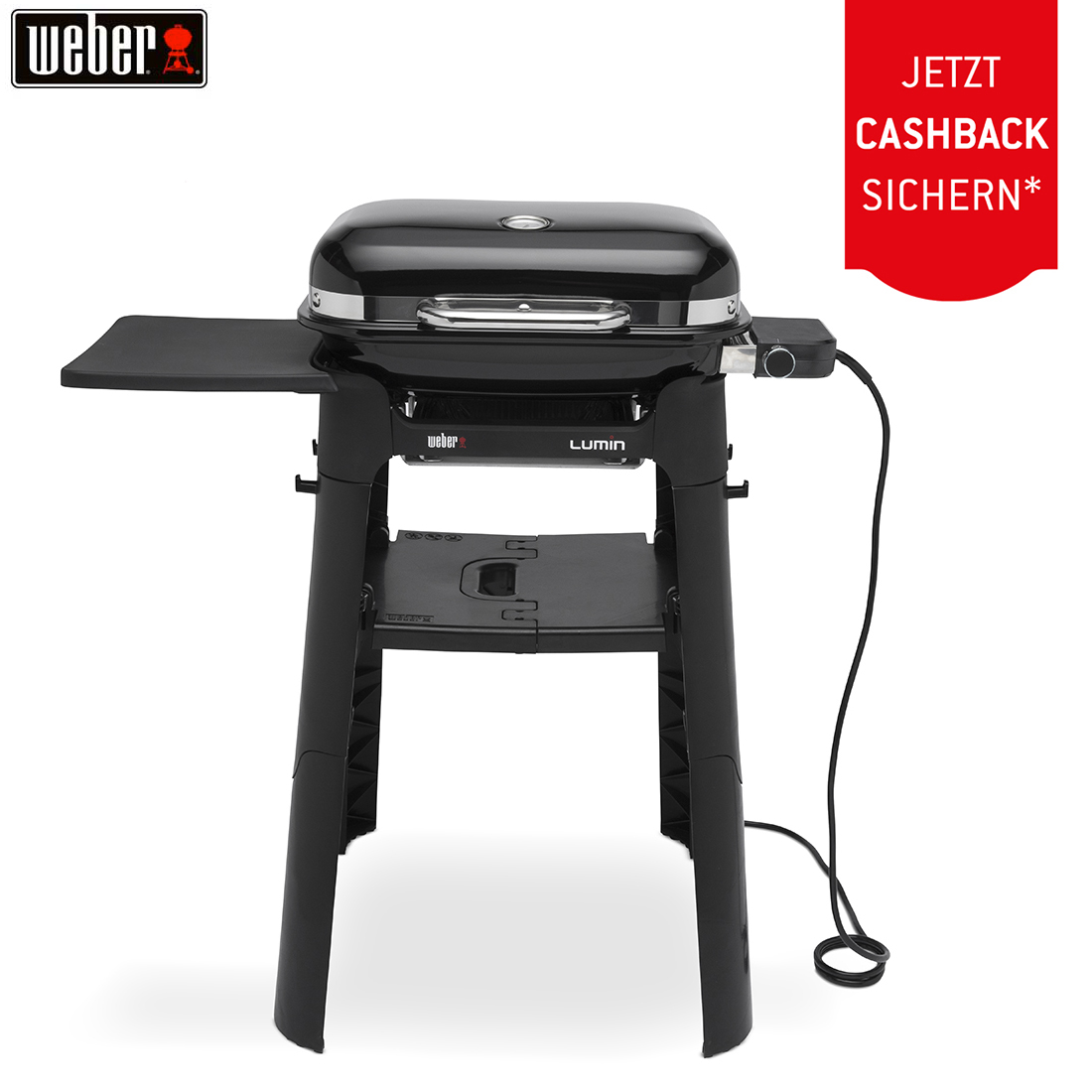 Bild von Weber Lumin Compact mit Stand Black Elektrogrill (91010894) + 50.– Cashback