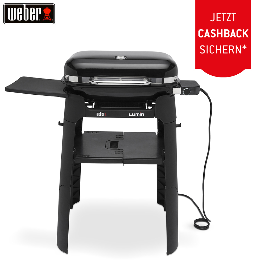 Bild von Weber Lumin mit Stand Black Elektrogrill (92010894) + 50.– Cashback