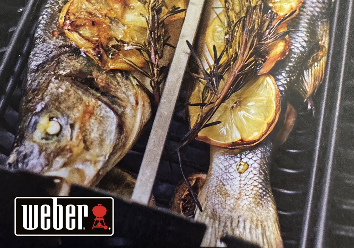 Forelle aus dem Drehspiesskorb by Weber